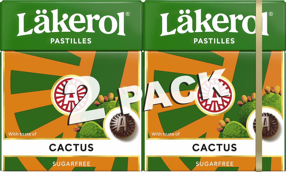 Läkerol Cactus 2pk 50g