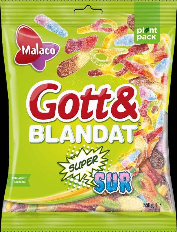 Malaco Godt&Blandet Supersur 170g