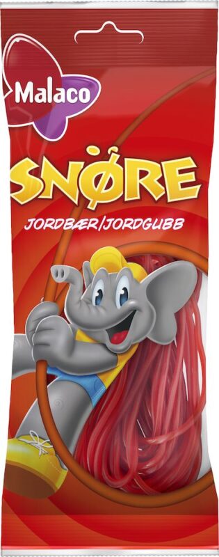 Malaco Snøre Jordbær 94g